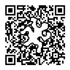 The QR-code with a white salamander in the middle